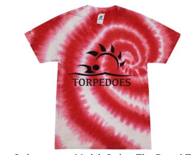 Bayhill Pointe Torpedoes Tie Dye Tee T-Shirt - Red Swirl