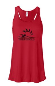 Bayhill Pointe Torpedoes Ladies Racerback Tank - Red