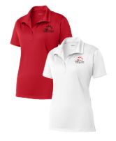 Bayhill Pointe Torpedoes Embroidered Ladies Moisture Wick Polo - Red or White