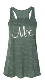 Meadowbrook MCC Piranhas Ladies Racerback Tank - Forest Marble