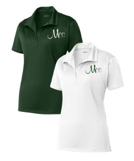Meadowbrook MCC Piranhas Ladies Moisture Wick Polo with Embroidered Logo