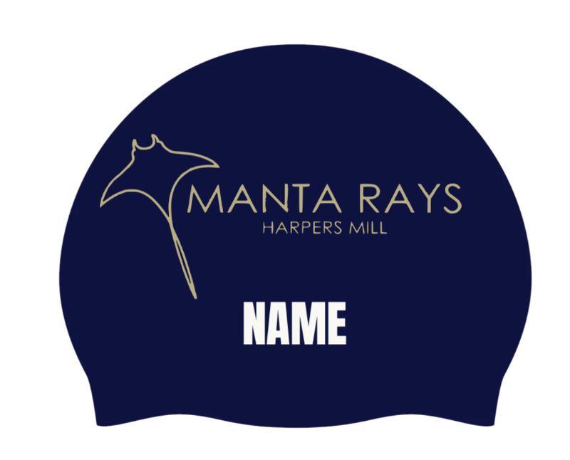 2 x Harpers Mill Manta Rays Personalized Silicone Cap 2 x Harpers Mill Manta Rays Personalized Silicone Cap