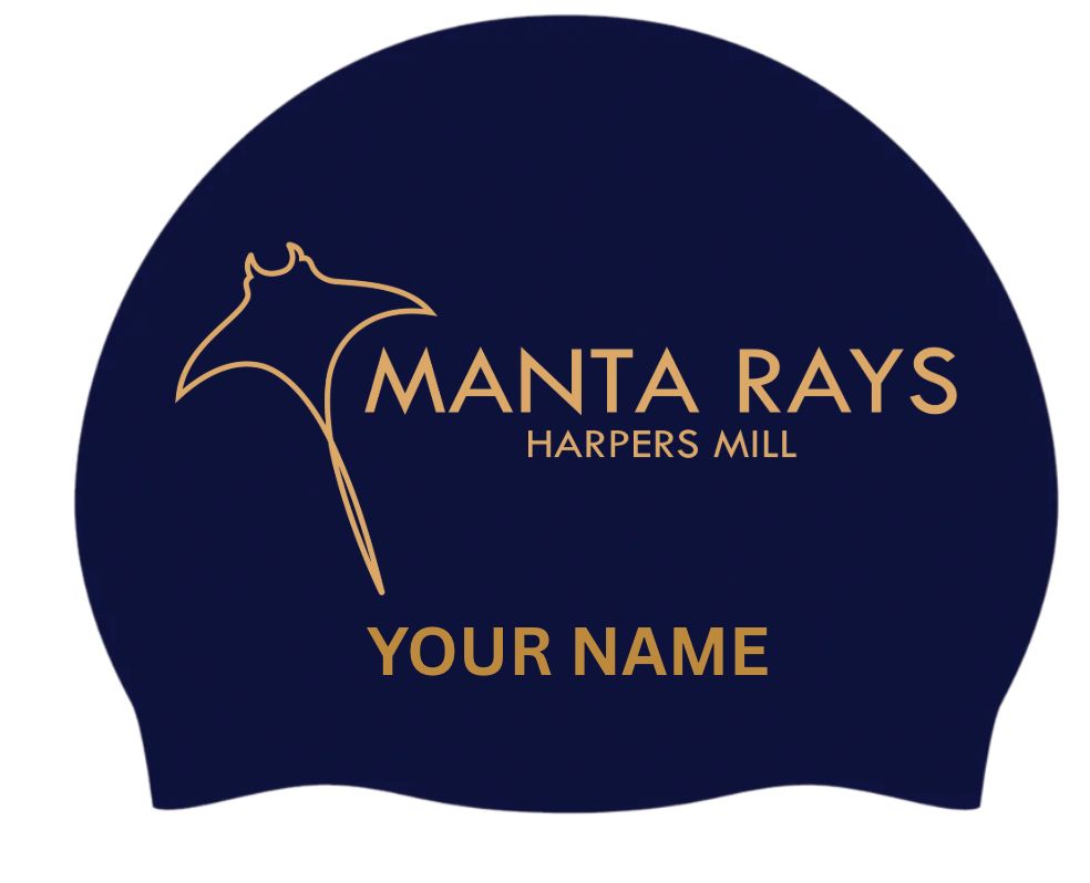 2 x Harpers Mill Manta Rays Personalized Silicone Cap