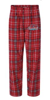 Charter Colony Crimson Crocs Flannel Pajama Pants - Red/White/Black Plaid