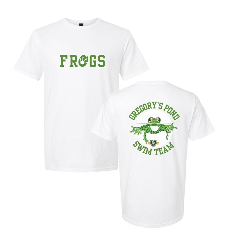 Gregorys Pond Team T-Shirt - White, Charcoal, Sport Grey or Dark Heather