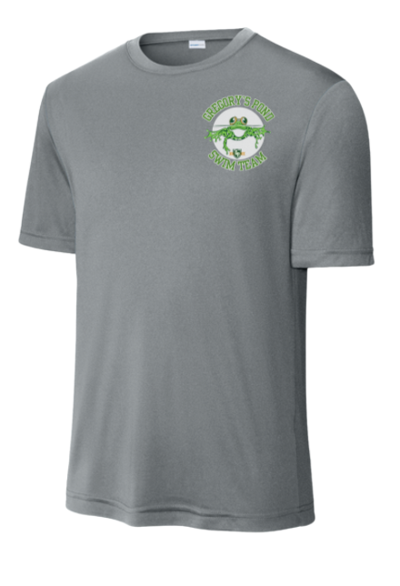Gregorys Pond Mens Moisture Wick Tee - Grey Concrete - Adult MENS