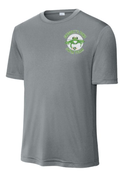 Gregorys Pond Mens Moisture Wick Tee - Grey Concrete - Adult MENS