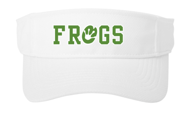 Gregorys Pond Custom Embroidered Visor - White