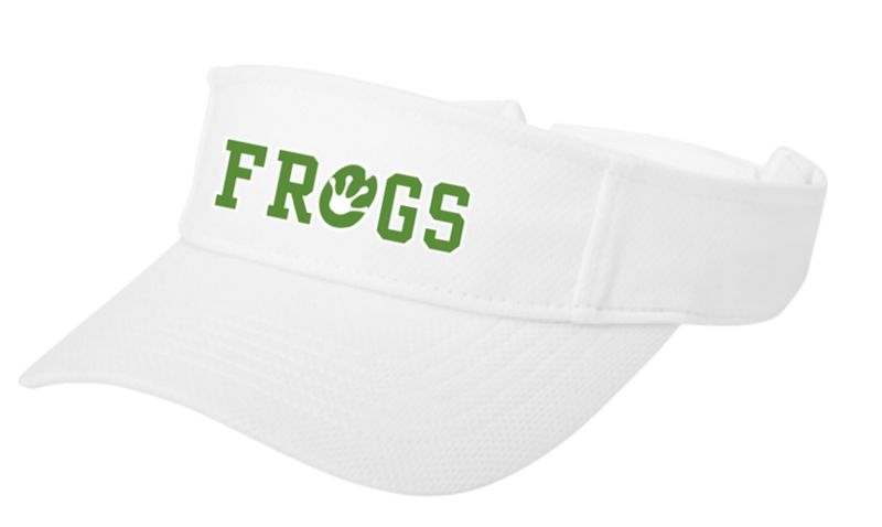 Gregorys Pond Custom Embroidered Visor - White