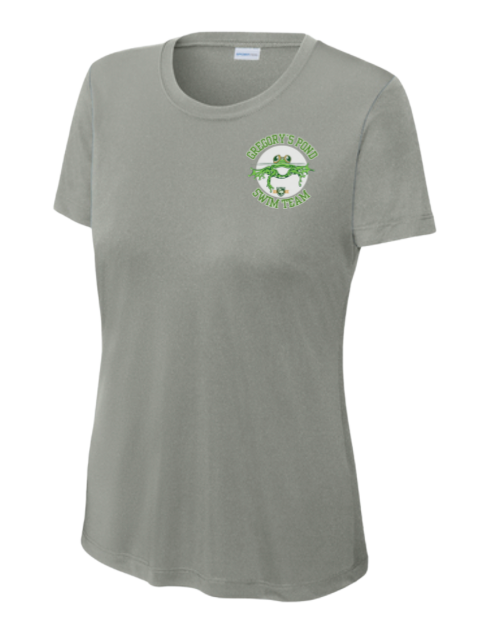 Gregorys Pond Ladies Moisture Wick Tee - Grey Concrete - Adult LADIES