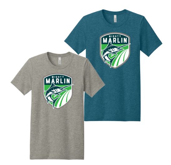 ​Smoketree Mighty Marlin  T-Shirt - Heather Deep Teal or Heather Stone