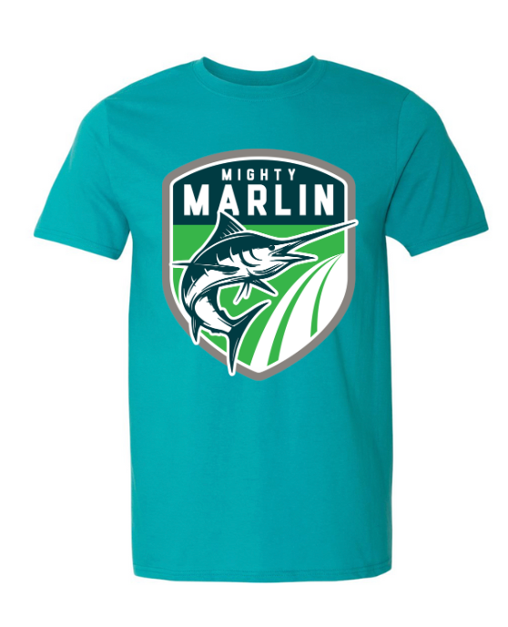 Smoketree Mighty Marlin T-Shirt - Jade Dome (Teal)  - 2 Design Options - Adult