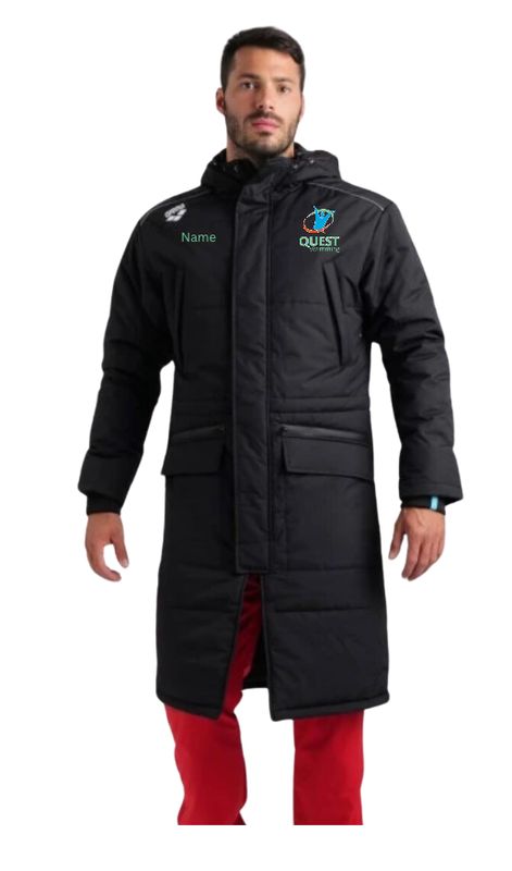 Quest Swimming Arena Team Parka with Embroidered Logo