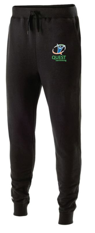 Quest Swimming Team Embroidered Youth Holloway Fleece Jogger Sweatpants Quest Swimming Team Embroidered Youth Holloway Fleece Jogger Sweatpants
