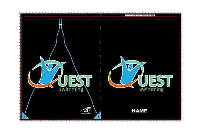 Quest Swimming CUSTOM Team Mesh Bag with Name Quest Swimming CUSTOM Team Mesh Bag with Name