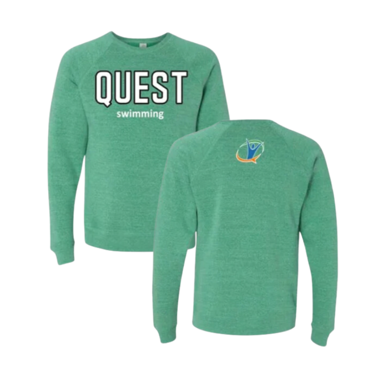 Quest Swimming Varsity Crew Sweatshirt Quest Swimming Varsity Crew Sweatshirt