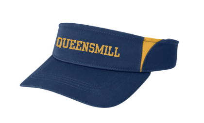 Queensmill Quackers Embroidered Visor - Navy/Gold