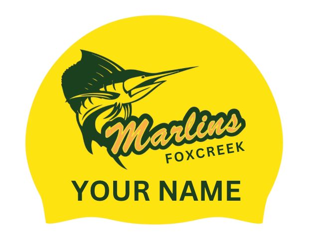 2 x Foxcreek Marlins Personalized Silicone Cap