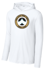 Hallsley High Tides  UV Pro Long Sleeve Hoodie Tee - White - 5 Design Options - Adult