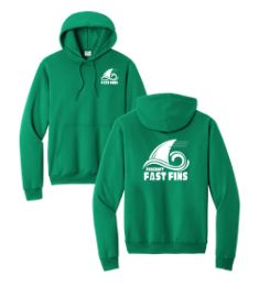 Foxcroft FAST Fins Team Hoodie Sweatshirt - Kelly Green
