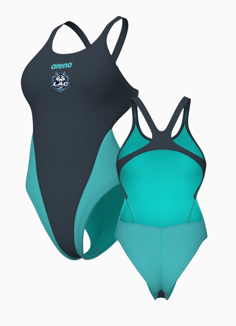 LAC Lynchburg Aquatic Club Arena Tech Back Suit with Team Logo - Thick Strap LAC Lynchburg Aquatic Club Arena Tech Back Suit with Team Logo - Thick Strap