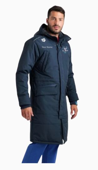 LAC Lynchburg Aquatic Club Arena Team Parka with Embroidered Logo - Navy LAC Lynchburg Aquatic Club Arena Team Parka with Embroidered Logo - Navy