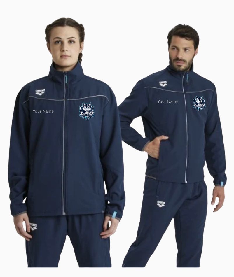 LAC Lynchburg Aquatic Club Arena Team Warm Up JACKET with Embroidered Logo LAC Lynchburg Aquatic Club Arena Team Warm Up JACKET with Embroidered Logo