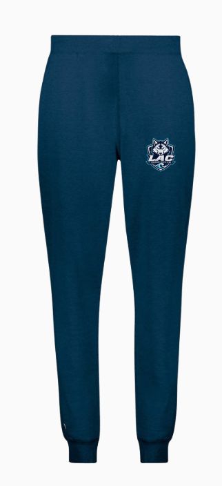 LAC Lynchburg Aquatic Club Team Embroidered Youth Holloway Fleece Jogger Sweatpants - Navy