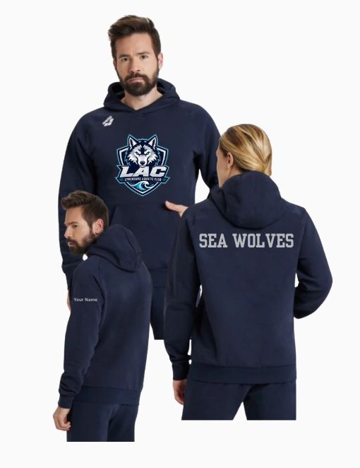 LAC Lynchburg Aquatic Club Arena Team Hoodie with Logo - Navy LAC Lynchburg Aquatic Club Arena Team Hoodie with Logo - Navy