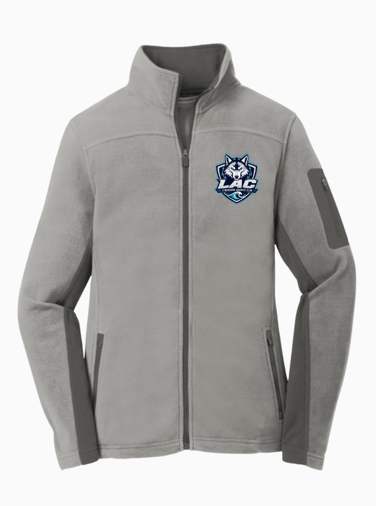 LAC Lynchburg Aquatic Club Embroidered Ladies Fleece Full Zip Jacket LAC Lynchburg Aquatic Club Embroidered Ladies Fleece Full Zip Jacket
