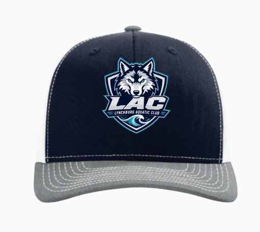 LAC Lynchburg Aquatic Club Embroidered Snapback Trucker Cap Hat