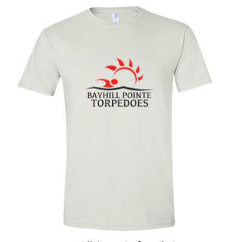 Bayhill Pointe Torpedoes Team T-Shirt - White Bayhill Pointe Torpedoes Team T-Shirt - White