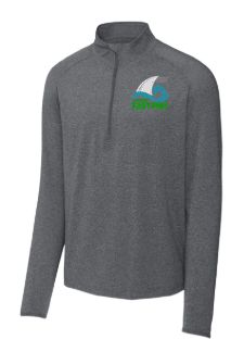 Foxcroft FAST Fins Embroidered Mens 1/4 Zip Pull Over