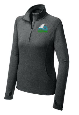 Foxcroft FAST Fins Embroidered Ladies 1/4 Zip Pull Over