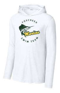 Foxcreek Marlins UV Pro Moisture Wicking Long Sleeve T-Shirt with Hood