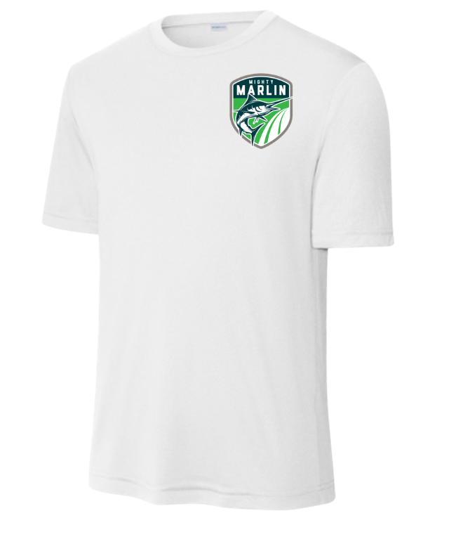 Smoketree Mighty Marlin Team Moisture Wick Tee - Kelly Green or White  - YOUTH