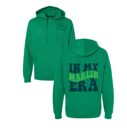 Smoketree Mighty Marlin Team Hoodie Sweatshirt - Kelly Green - 2 Design Options