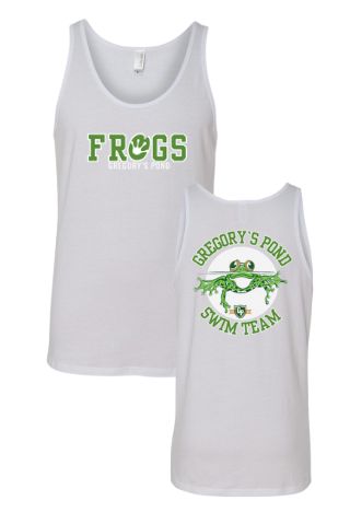 Gregorys Pond Unisex Jersey Tank Top - White - Youth