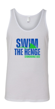 Stonehenge Sharks Unisex Jersey Tank Top - White - 3 Design Options - Youth & Adult Sizes