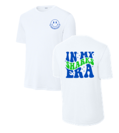 Stonehenge Sharks Moisture Wick Tee - White or Kelly Green - 4 Design Options - YOUTH