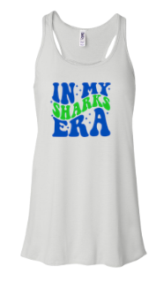 Stonehenge Sharks LADIES & GIRLS Racerback Tank - White - 3 Design Options - Adult & Youth