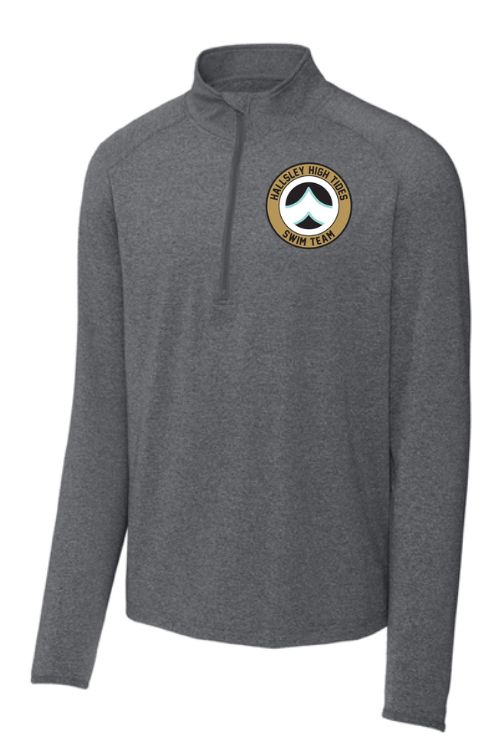 Hallsley High Tides Embroidered Mens Sport-Wik 1/4 Zip Pull Over Hallsley High Tides Embroidered Mens Sport-Wik 1/4 Zip Pull Over