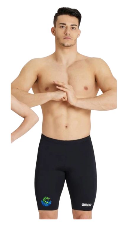 Magnolia Green Sea Dragons Arena Solid Black Jammer with Logo