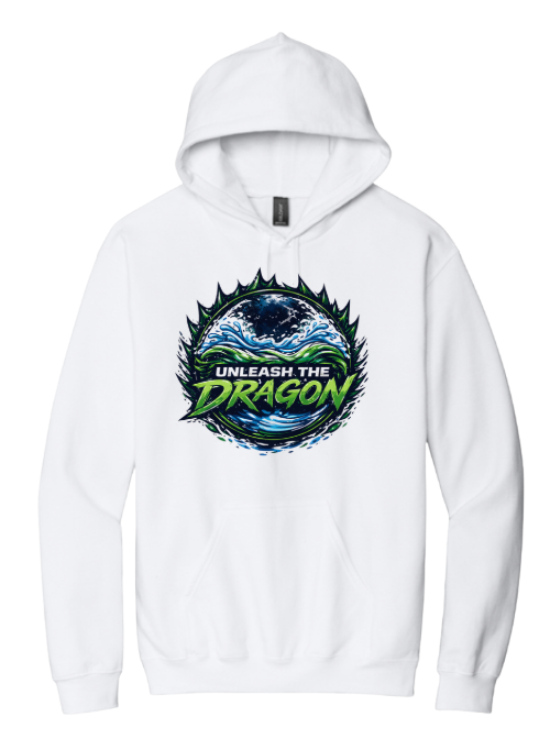 Magnolia Green Sea Dragons Hoodie Sweatshirt - White - 4 Design Options - Youth & Adult Sizes