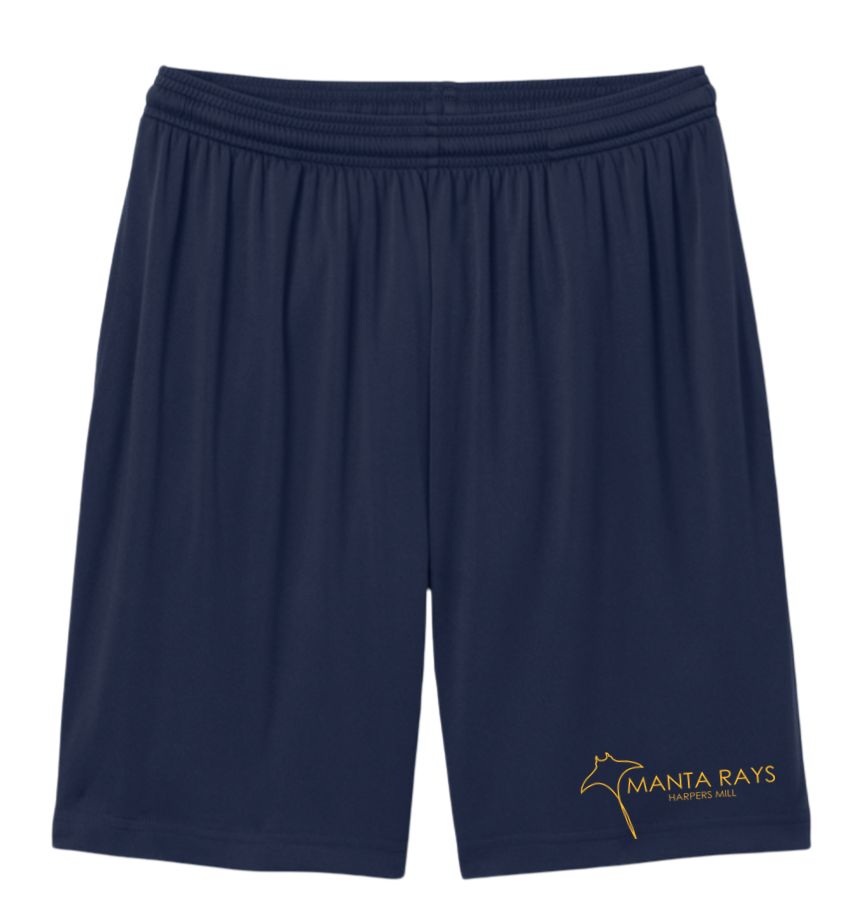Harpers Mill Manta Rays Team Boys & Mens Shorts with Embroidered Logo - Navy - YOUTH & ADULT Sizing Harpers Mill Manta Rays Team Boys & Mens Shorts with Embroidered Logo - Navy - YOUTH & ADULT Sizing