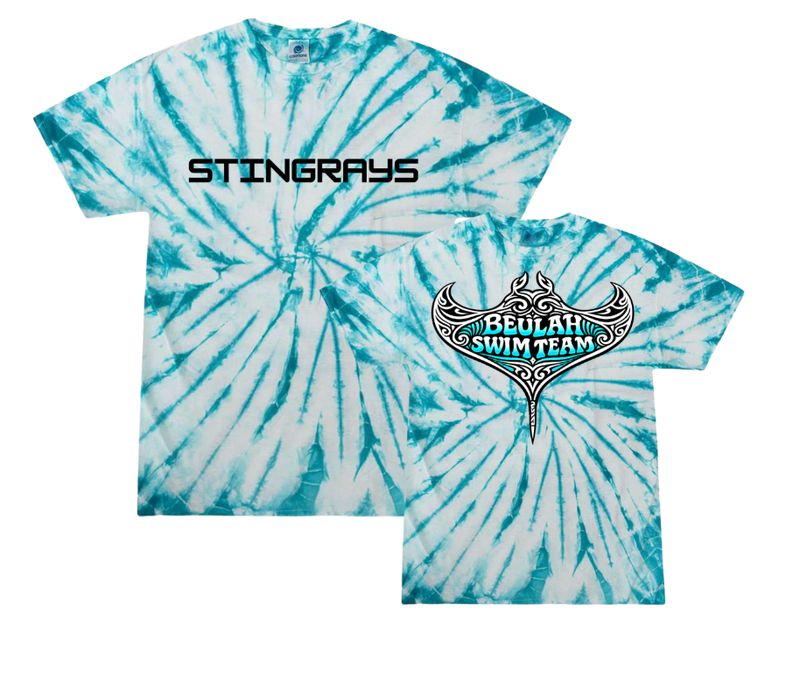 Beulah Stingrays Team Tie Dyed T-Shirt - White/Turquoise