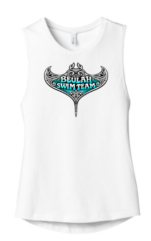 Beulah Stingrays Ladies Muscle Tank Top - White or Athletic Heather- Adult