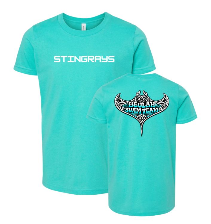 Beulah Stingrays -Bella & Canvas Teal - Youth & Adult Sizes