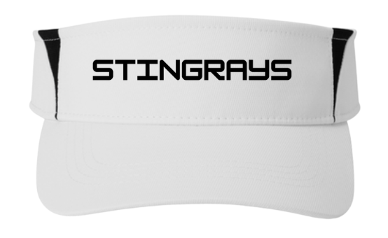 Beulah StingraysEmbroidered Visor - White/Black