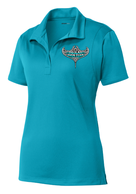 Beulah Stingrays Embroidered Ladies Moisture Wick Polo